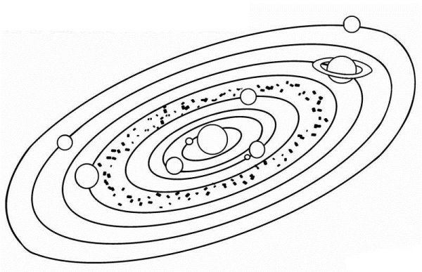 Разукрашка планеты солнечной системы