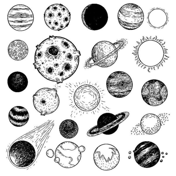 Стилизованные планеты