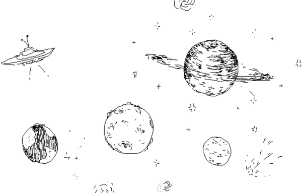 Космос рисунок