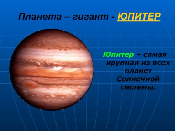 Планеты гиганты Юпитер