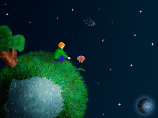 Маленький Принс на планете