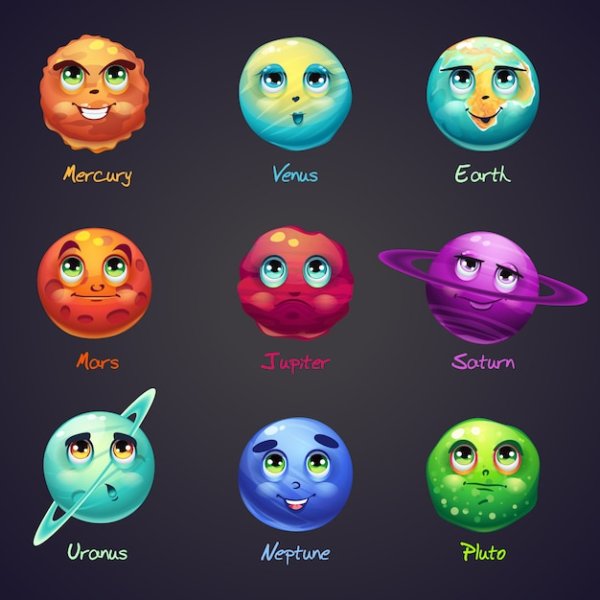 Планеты с глазками для детей