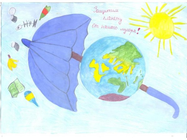 Рисунок защити свою планету