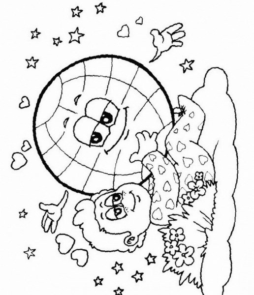 Раскраска наша Планета земля