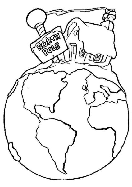 Планета земля раскраска для детей