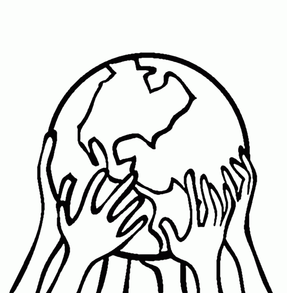 День земли раскраска