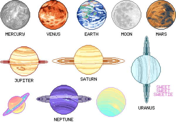 Карточки для детей планеты солнечной системы Сатурн