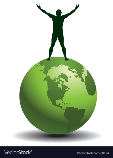 Человек с глобусом