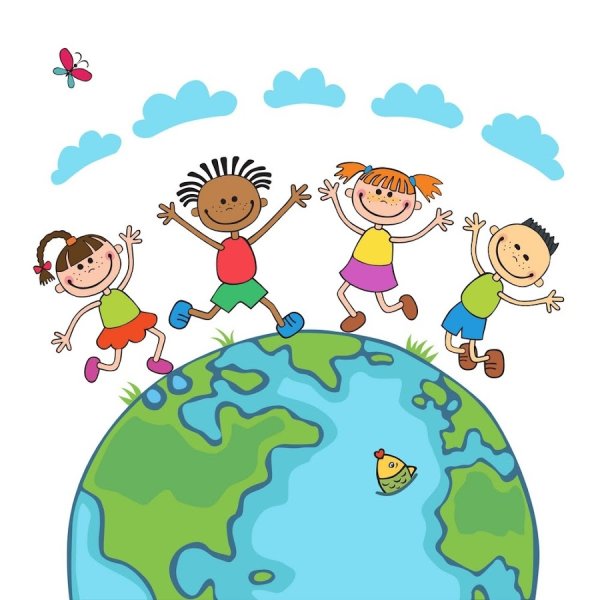 Дети на земном шаре