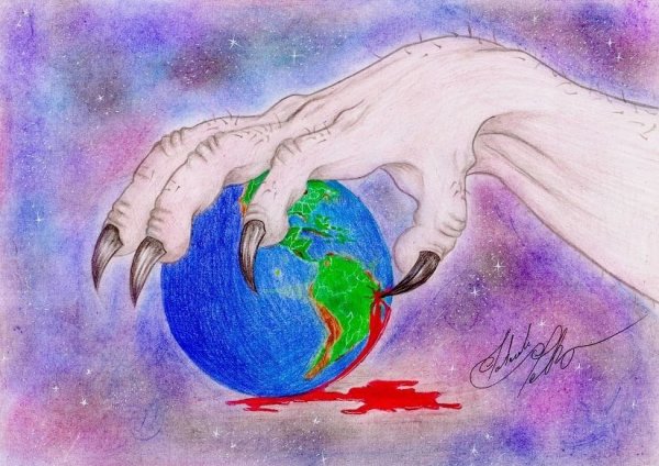 Рисунки для срисовки земля