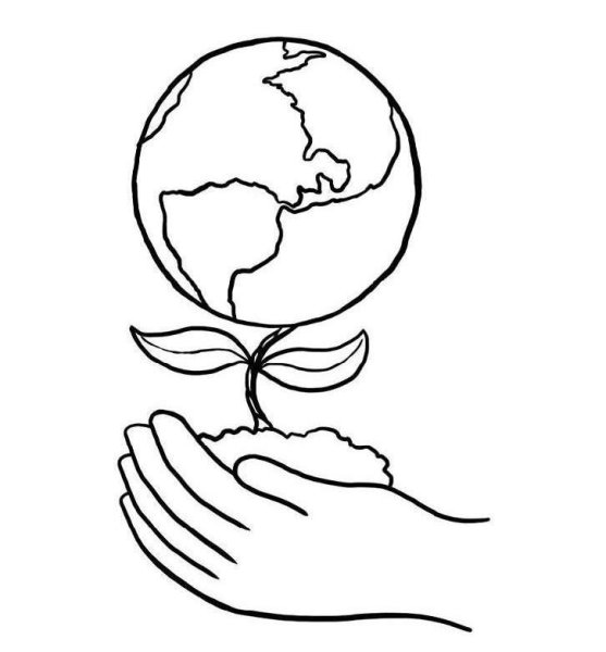 День земли раскраска