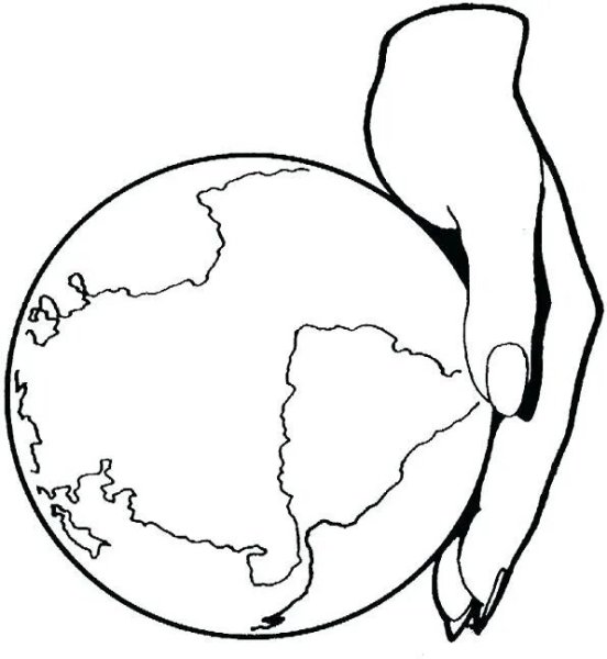 Планета земля раскраска
