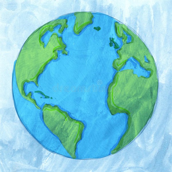 Вид земли рисунок