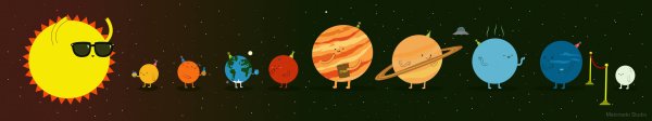 Планеты солнечной системы мультяшные