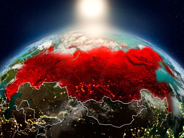 Россия на земном шаре