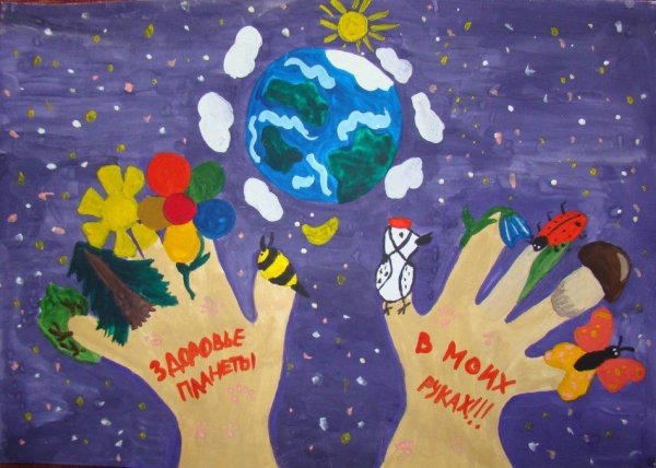 Плакат береги свою планету