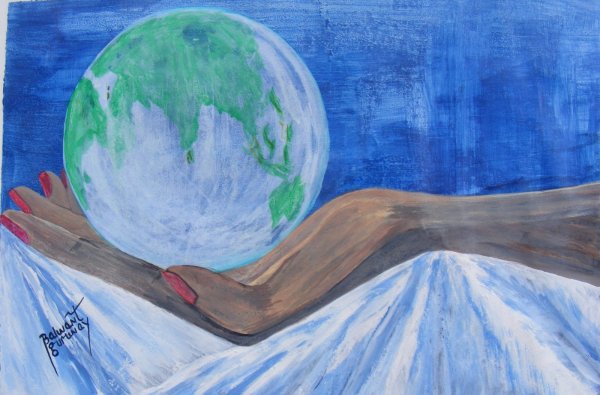 Рисунок на тему чистая Планета