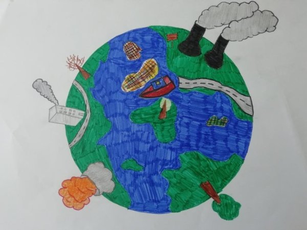 Рисунок на тему береги планету