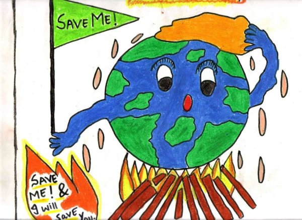 Плакат Планета земля в опасности