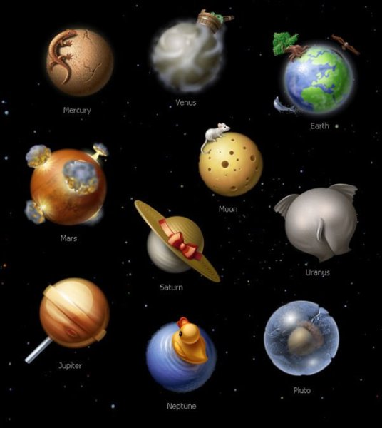 Солнечная система Плутон Меркурий