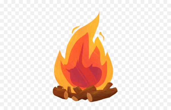 Анимация горящего костра