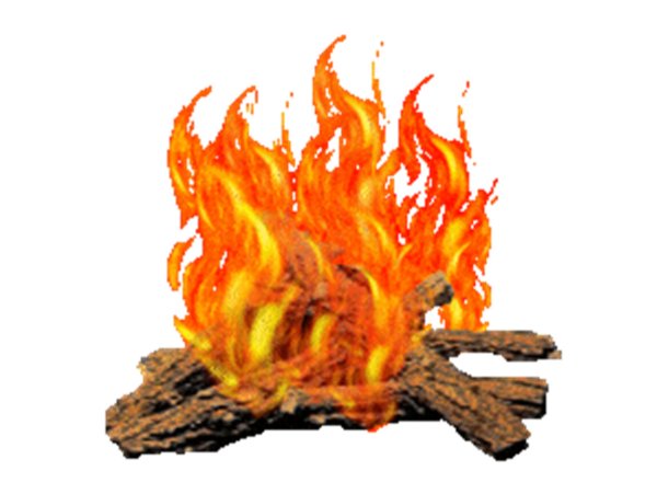 Костёр гиф на прозрачном фоне