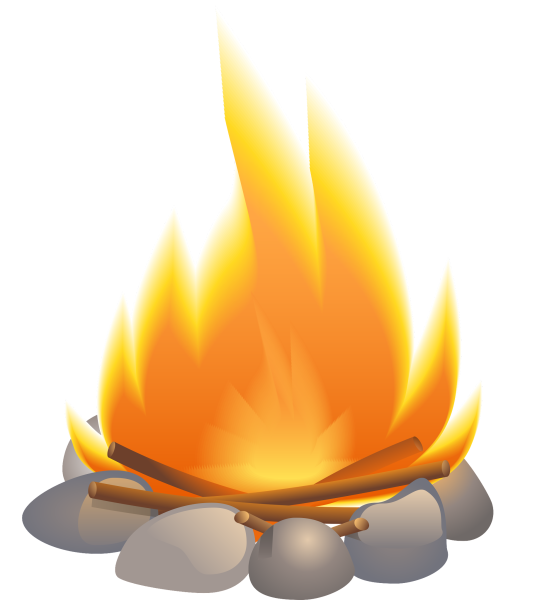 Костер для фотошопа на прозрачном фоне