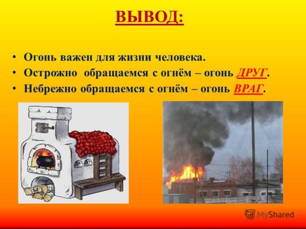 Огонь друг или враг