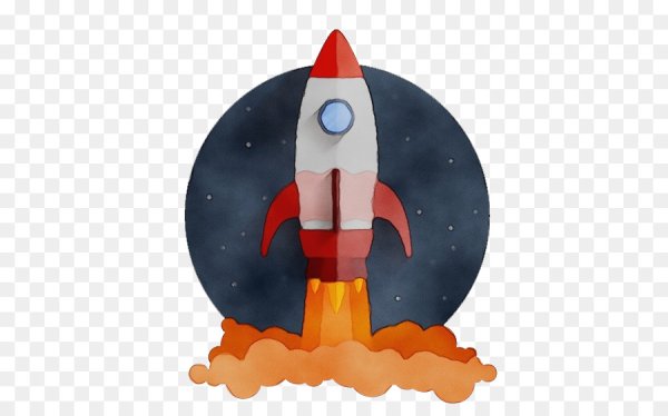 Ракета на белом фоне