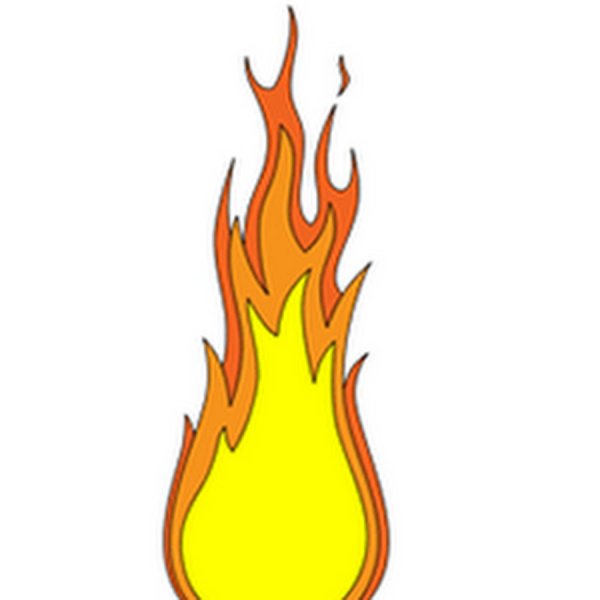 Огонь нарисованный