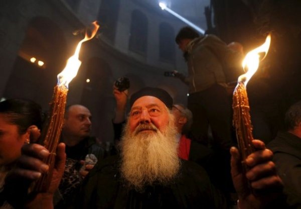 Схождение Благодатного огня в Иерусалиме