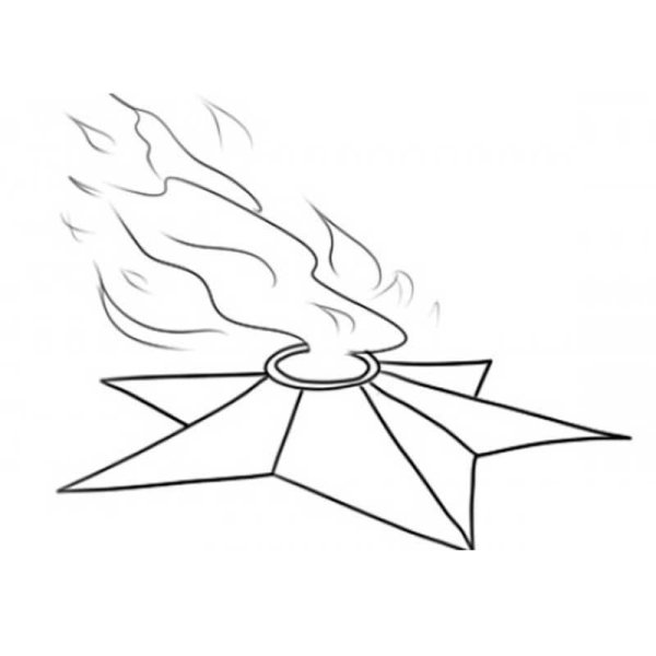 Вечный огонь рисование поэтапность