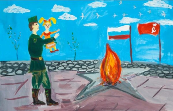 Детские рисунки вечного огня