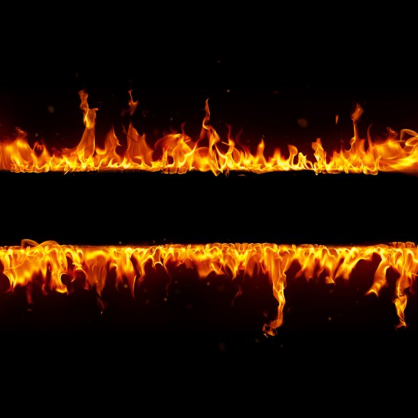 Огненная рамка для двух фото