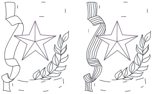 Звезда и Георгиевская лента раскраска