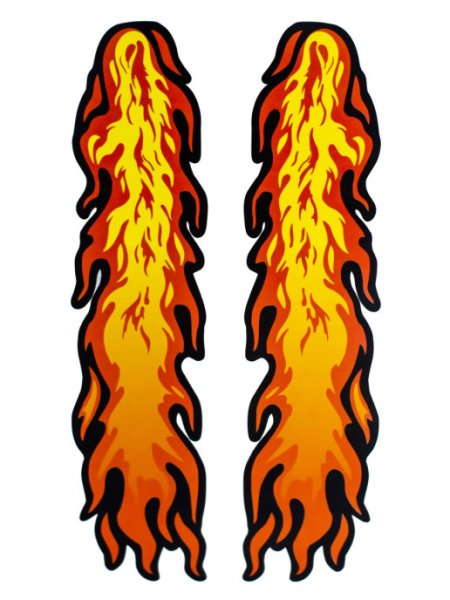 Наклейки пламя на автомобиль