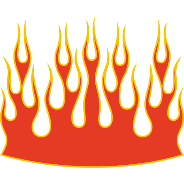 Наклейка огонь