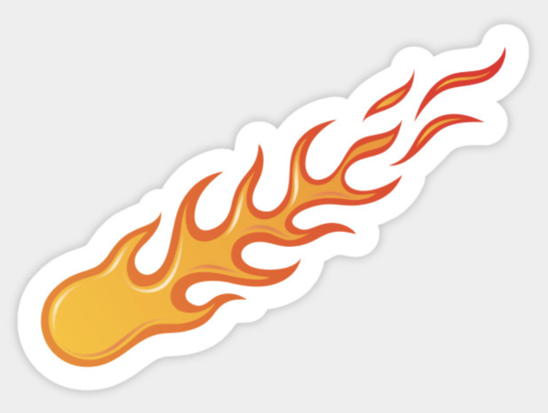 Пламя стикер