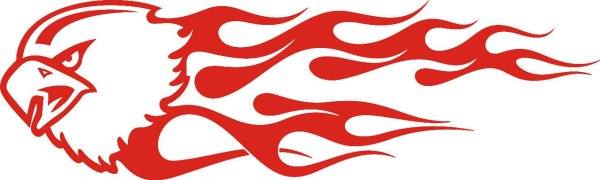 Огненные наклейки на авто