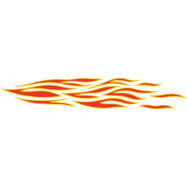 Наклейка огонь на машину