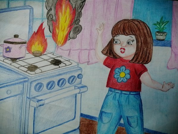 Рисунок не играй с огнем