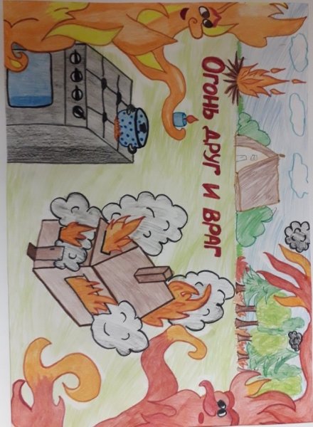 Рисунок на тему пожарная безопасность