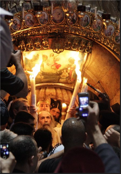 Великая суббота Сошествие Благодатного огня