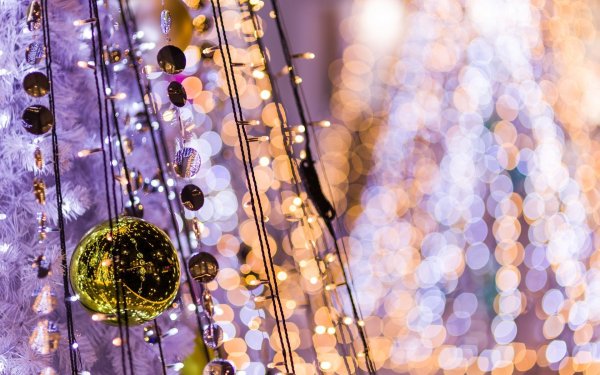 Красивые новогодние огни