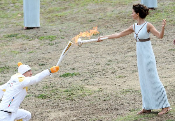 Эстафета олимпийского огня Греция