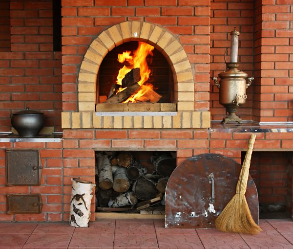 Огонь в печи