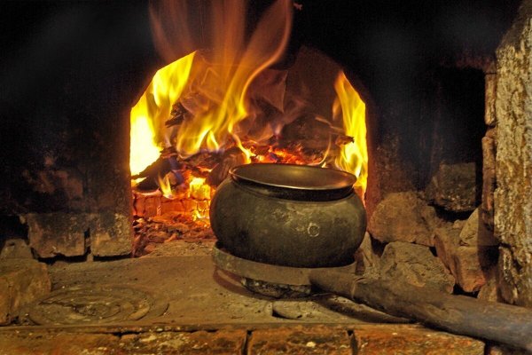 Огонь в печи