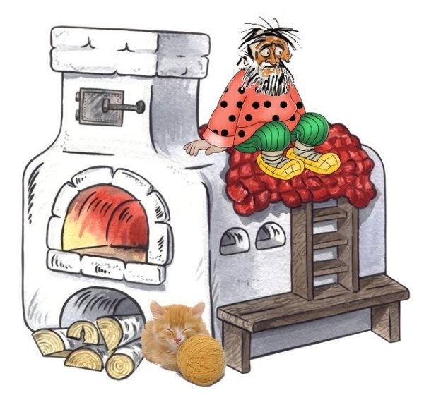 Русская печь рисунок