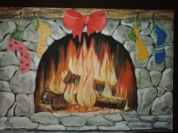 Нарисованный очаг