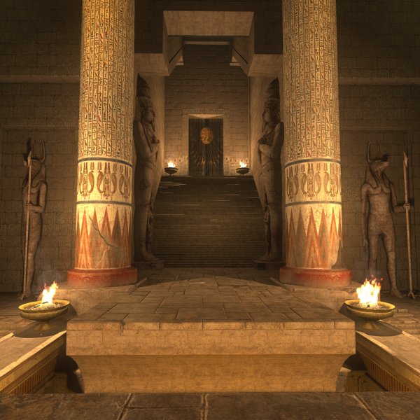 Тронный зал Египет арт